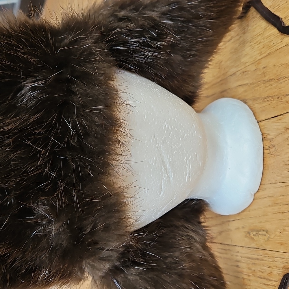 Vintage real fur russian style ushanka trapper hat - Picture 10 of 13